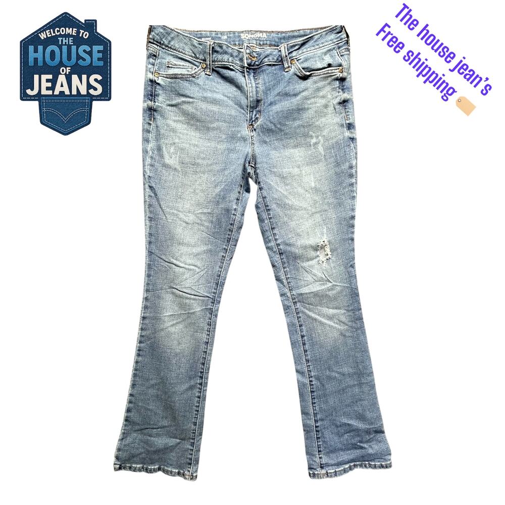 Sonoma Goods For Life Women’s Jeans Size 12R Bootcut Light Wash-Stretch Denim
